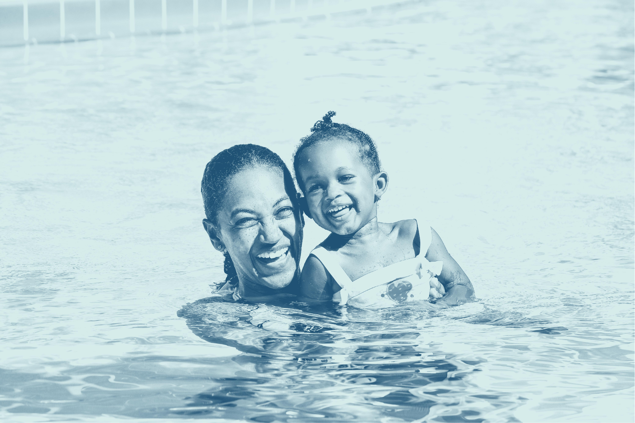 Mother Daughter Swimming